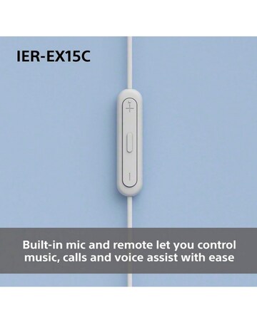 SONY IER-EX15C USB-C Wired Earphones - White