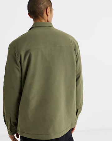 BOSS Zip Padded Overshirt - Green