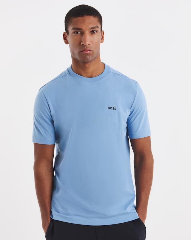BOSS Short Sleeve Chest Logo T-Shirt - Light Blue