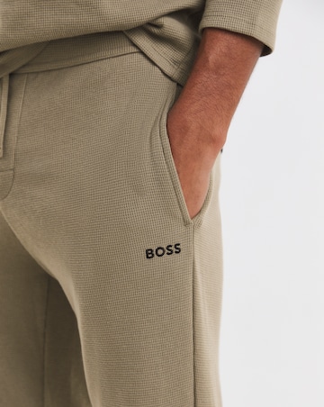 BOSS Waffle Lounge Cuffed Jogger - Brown