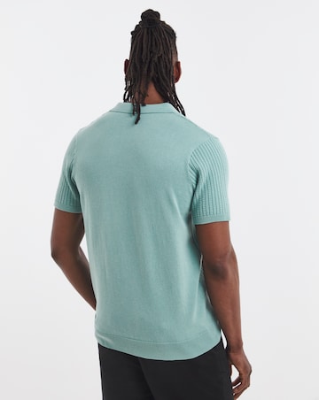 Waffle Knitted Polo