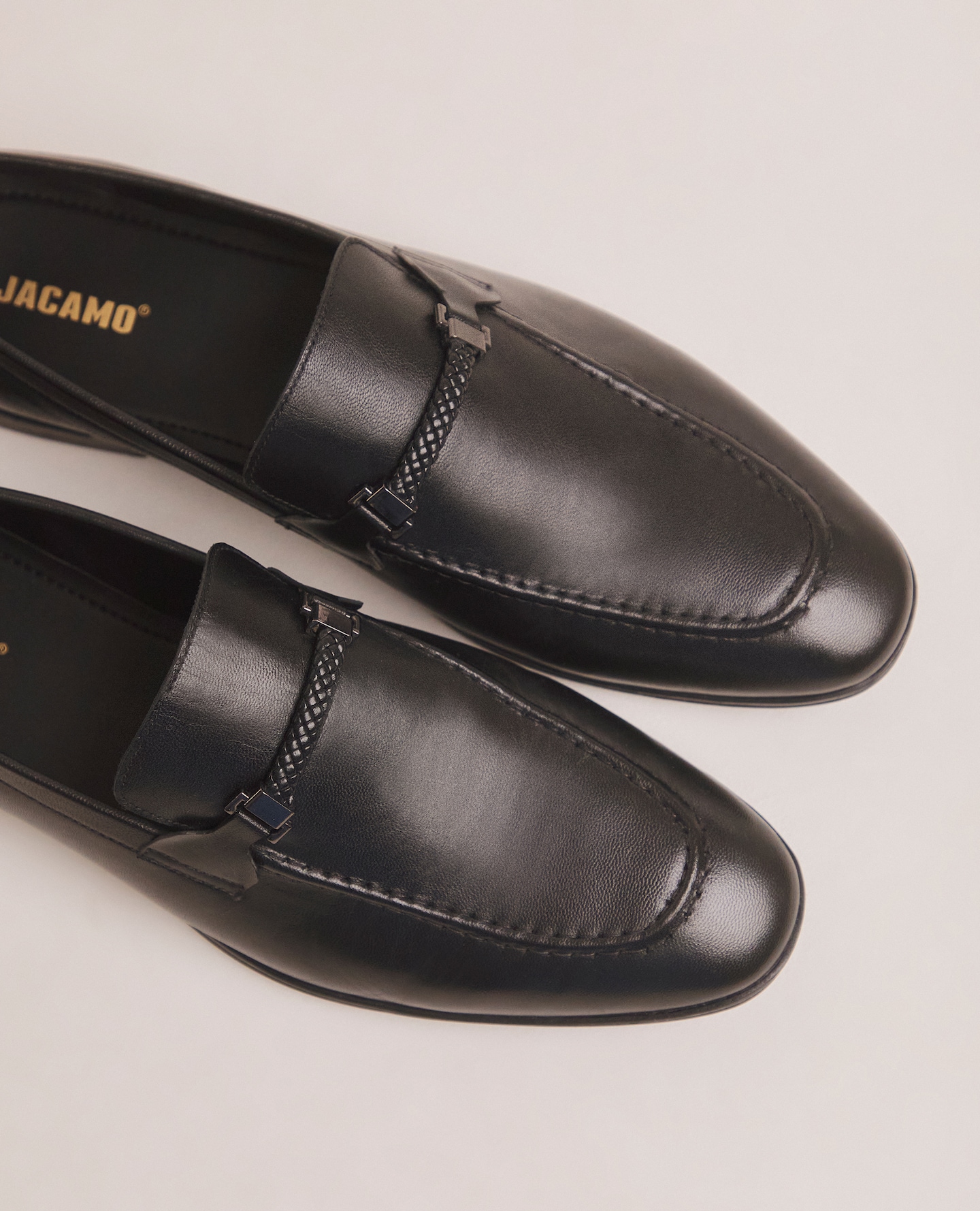 Leather Formal Snaffle Bar Loafer Wide is pictured