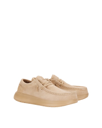 HeyDude Wally COMF Suede Shoe - Tan