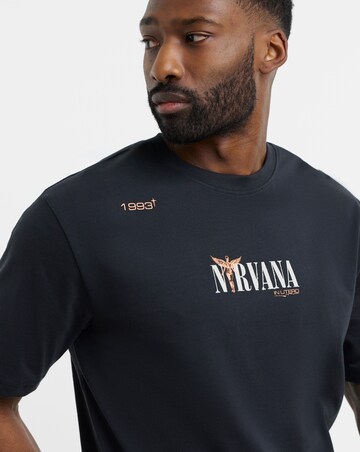 Only & Sons Nirvana Back Graphic T-Shirt - Black