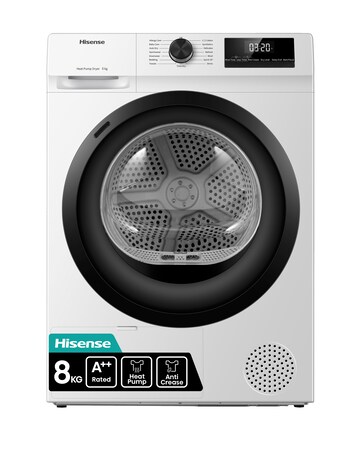 Hisense DH1Q802BW2 1 Series 8kg Heat Pump Dryer - White
