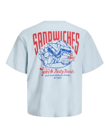 Jack & Jones Sandwich Back Graphic T-Shirt - Blue