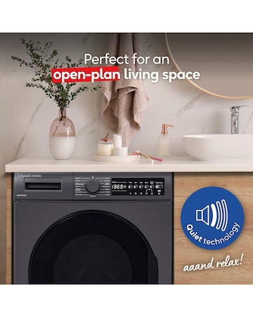 Russell Hobbs RH914W116AN 9kg 1400rpm Washing Machine Anthracite + Install