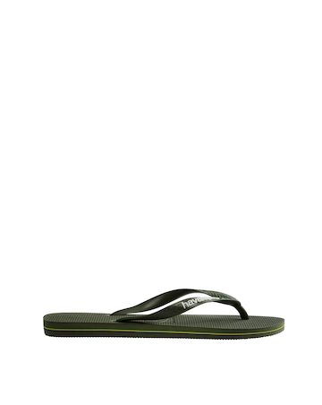 Havaianas Basil Logo Flip Flops - Green