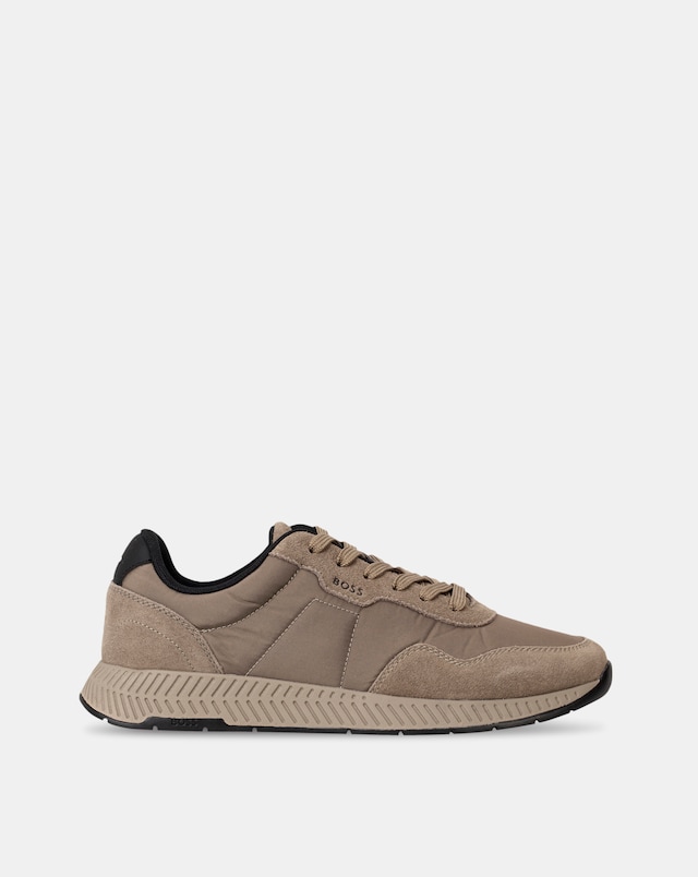 BOSS Titanium Runner Trainers - Beige