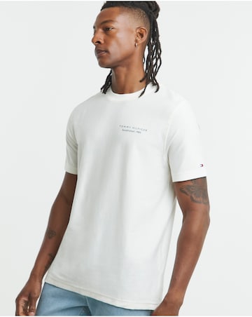 Tommy Hilfiger Back Print Graphic T-Shirt - Ivory