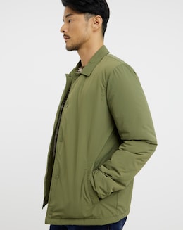 Khaki Shower Resistant Lightweight Padded Jacket