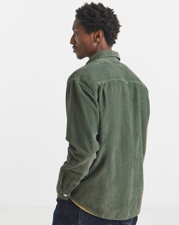 Tommy Jeans Relaxed Washed Cord Shirt - Green