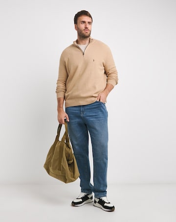 Polo Ralph Lauren Camel 1/4 Zip Neck Jumper