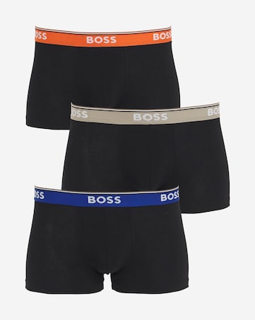 BOSS 3 Pack Power Waistband Trunk - Black