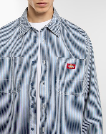 Dickies Long Sleeve Hickory Worker Shirt - Retro Indigo