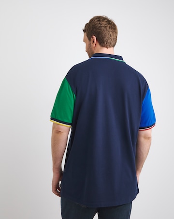 Polo Ralph Lauren Navy Multi Short Sleeve Polo Shirt