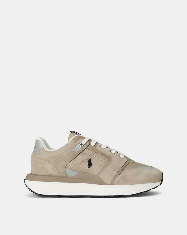 Polo Ralph Lauren Train 89 Suede Trainers - Milkshake