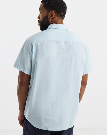 Jack & Jones Breeze Linen Blend Shirt - Light Blue