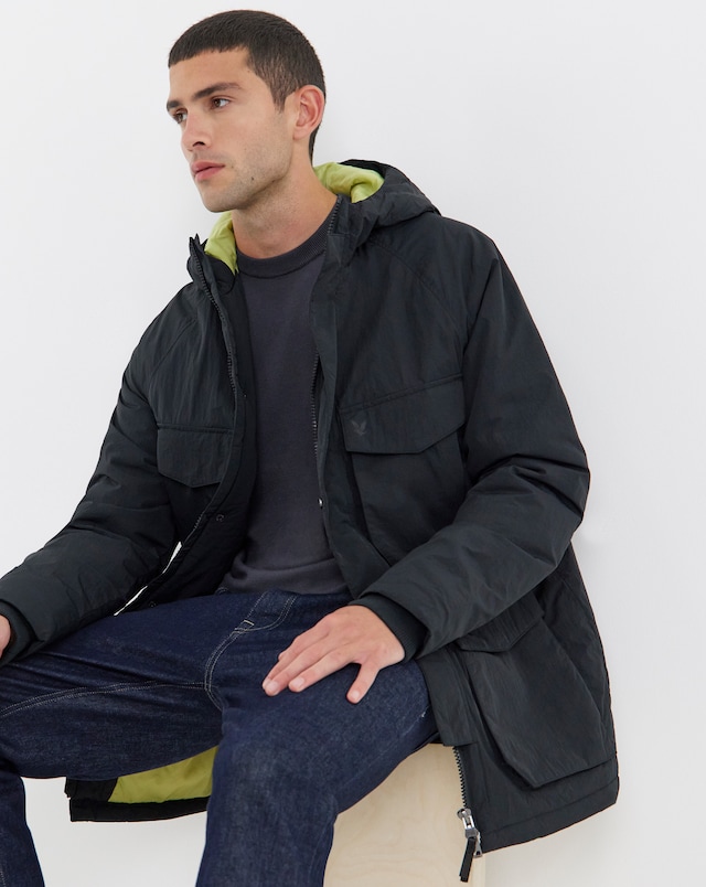 Lyle & Scott Tactical Wadded Parka - Black