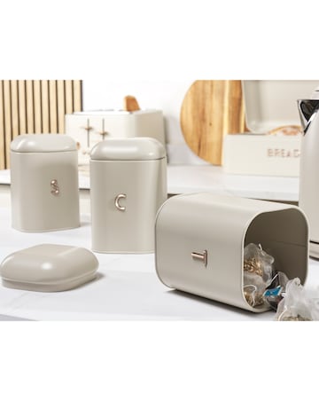 Salter Pebble Stone Kettle, Toaster & Canister Bundle