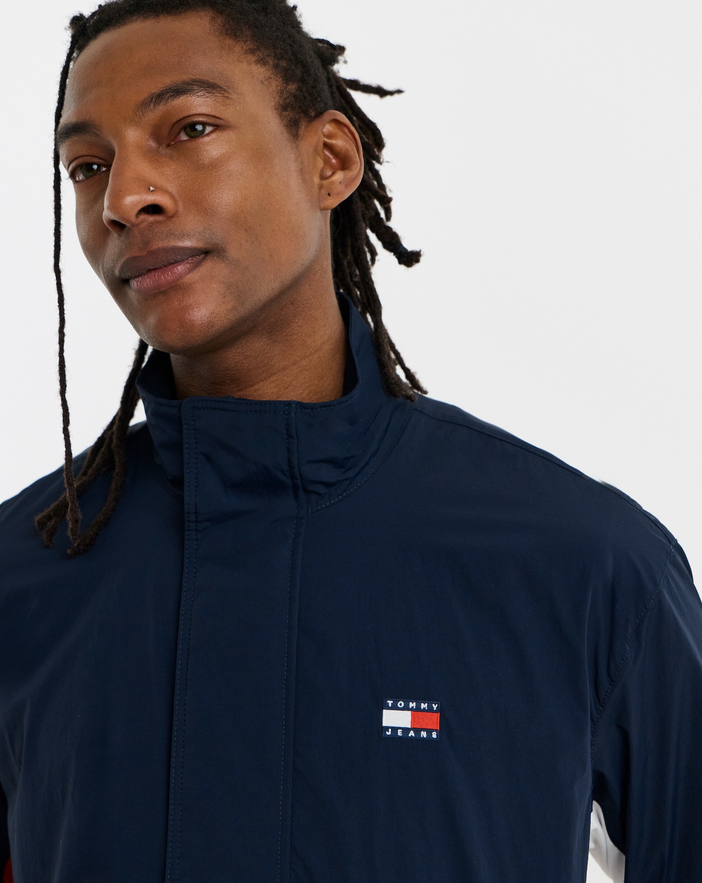 Tommy Jeans Heritage Flag Jacket - Navy | Jacamo