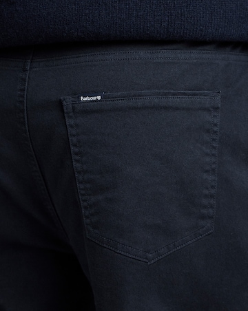 Barbour Washed Stretch Twill Regular Trouser - Navy