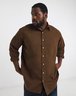 Polo Ralph Lauren Long Sleeve Garment Dyed Oxford Shirt - Brown
