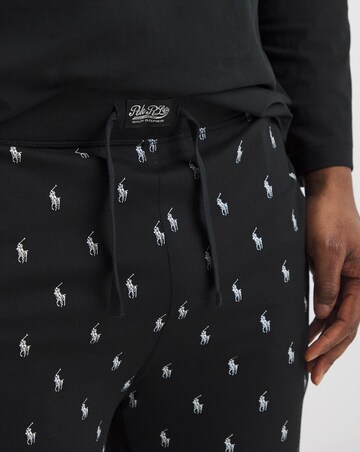 Polo Ralph Lauren Printed Mix & Match Black Lounge Pant