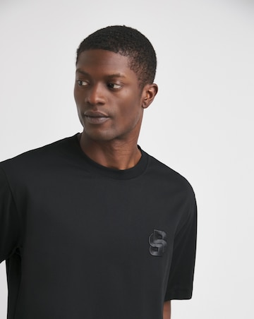 BOSS Short Sleeve Black BB Embroidered T-Shirt