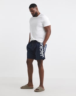 Jack &amp; Jones Maui Logo Swim Short - Navy