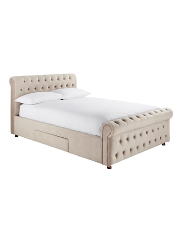 Kingston Velvet Storage Bed Frame