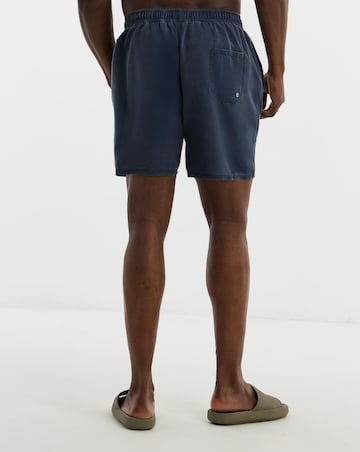 Blue Garment Dyed Swim Shorts Reg