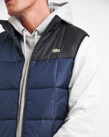 Lacoste Colourblock Padded Hooded Gilet
