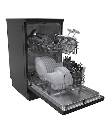 Hoover HDPH 2D1049B-80 Freestanding 10-Place Slimline Dishwasher - Black