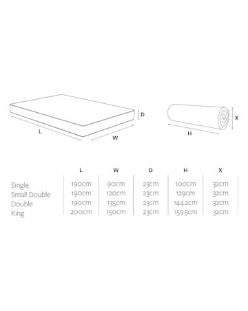 Jay-Be Natural Fresh Bamboo Hybrid 2000 e-Pocket Mattress