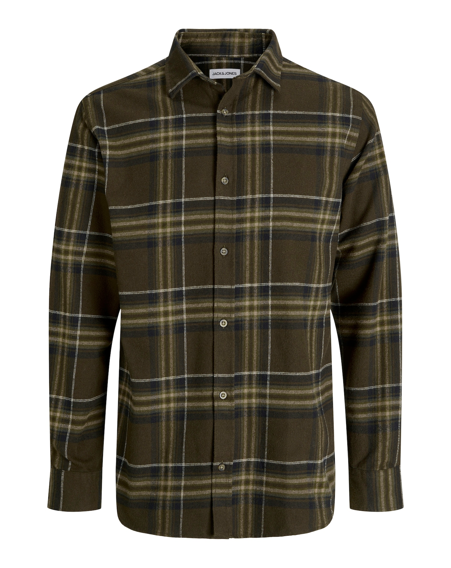 Jack & Jones Joshua Check Shirt - Brown | Jacamo