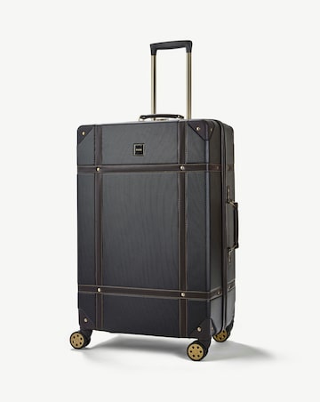 Rock Vintage 3pc Suitcase Set - Black