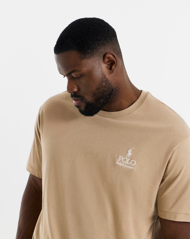 Polo Ralph Lauren Short Sleeve Chest Logo T-Shirt - Beige