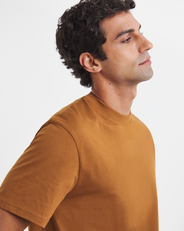 Crew Neck T-Shirt Long - Rust