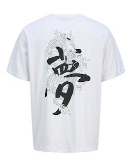Jack &amp; Jones Miko Back Graphic T-Shirt - White