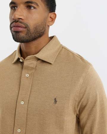 Polo Ralph Lauren Long Sleeve Stretch Jersey Shirt - Camel