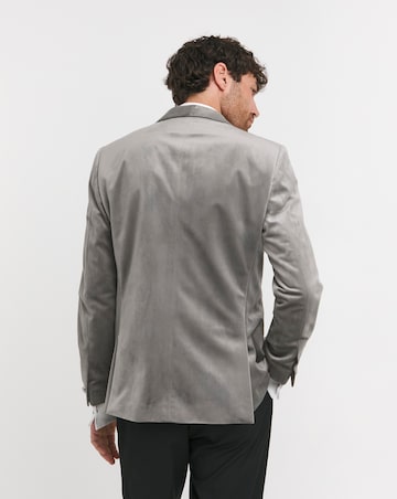 Velvet Satin Lapel Shawl Collar Blazer
