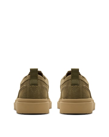 Clarks Polden Moc Shoe - Olive Suede