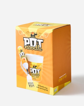 Pot Noodle Curry Mug and Spinning Fork