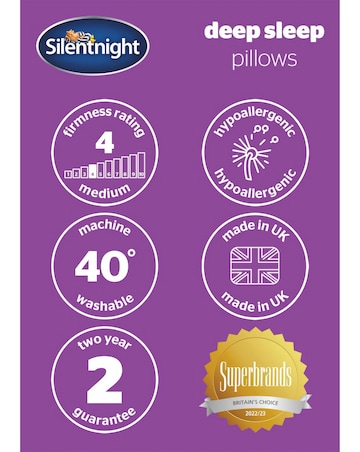 Silentnight Deep Sleep Pack of 2 Pillows