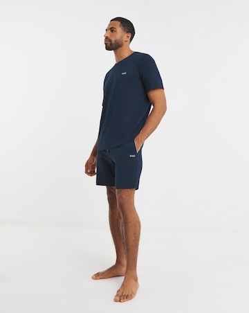 Boss Mix & Match Logo Lounge Short in Navy