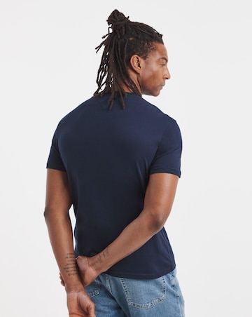 Tommy Jeans 2 Pack Short Sleeve Slim T-Shirt - Ecru/Navy