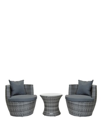 Charles Bentley 3 Piece Stacking Rattan Bistro Set