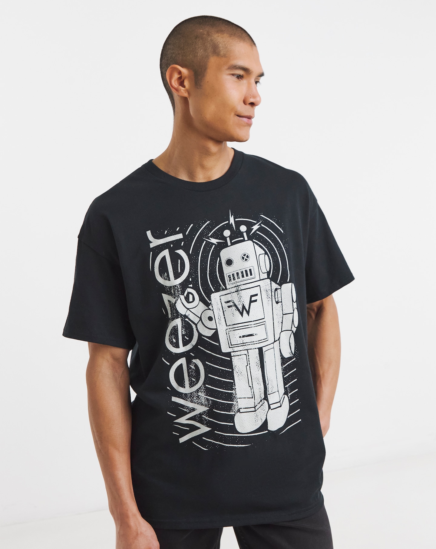 Weezer Graphic Band T-Shirt - Black | Jacamo