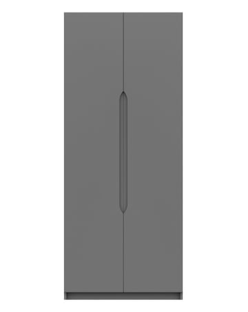 Sorrento High Gloss Assembled 2 Door Wardrobe